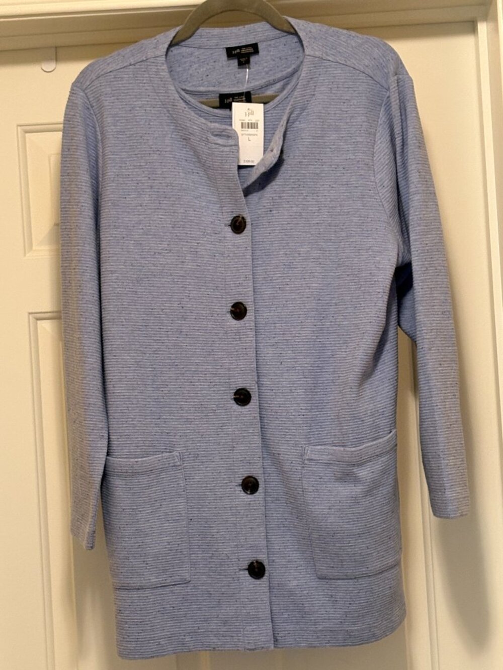 J.Jill Wearever Ottoman Button Down Jacket & Matching Tank Top  NWT Large
